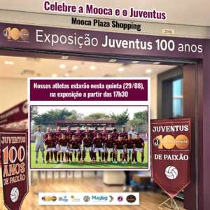 Exposição Juventus 100 Anos acontece nesta quinta-feira no shopping moocaplaza