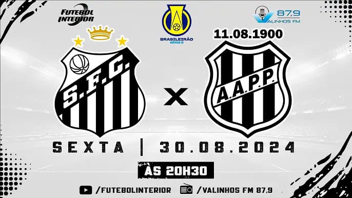 Santos x Ponte Preta - Peixe quer liderança e Macaca reabilitação. Onde assistir e escalações! 2 WhatsApp Image 2024 08 29 at 17.29.021