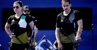 Olimpíadas: Marcus D’Almeida e Ana Luiza Caetano são eliminados na disputa de equipe mista no tiro com arco