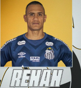 Santos anuncia a contratação do goleiro Renan até o final da temporada