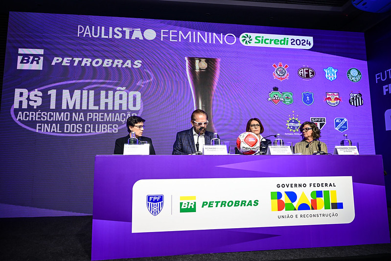 Assista e veja fotos do evento que selou a parceria entre FPF e Petrobras para o futebol feminino