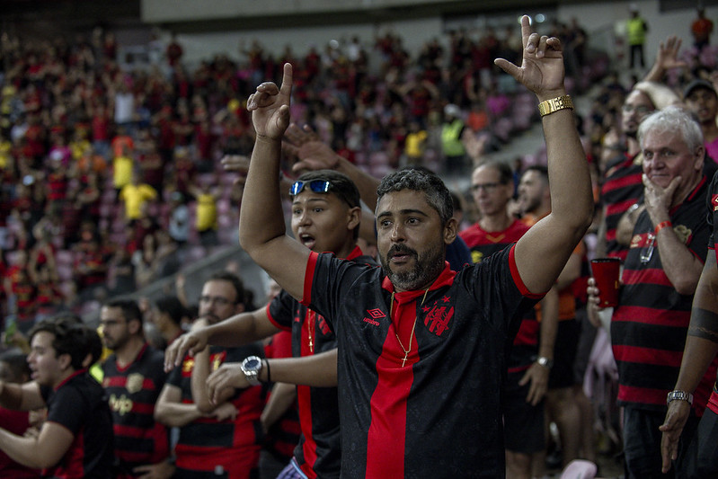 Série B: Sport cobra esclarecimentos da PM após briga na Arena de Pernambuco (Foto: Igor Cysne/Sport)