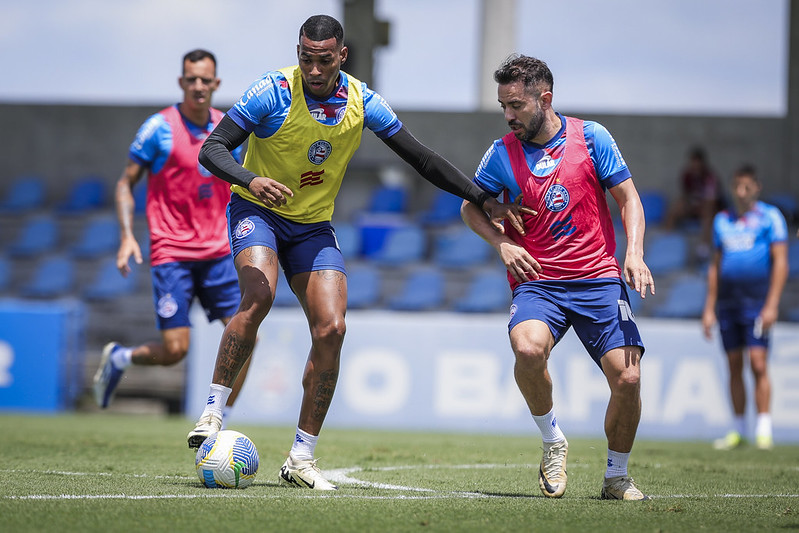 Bahia finaliza preparação para enfrentar o Fortaleza e terá mudanças no time