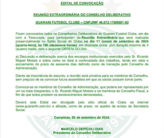 Guarani edital