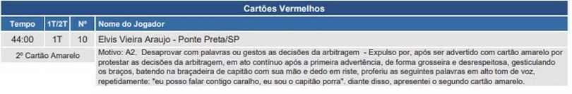 Screenshot 2024 09 02 at 14 22 10 Arbitro relata na sumula por que expulsou Elvis da Ponte dedo em riste e reclamacao grosseira ponte preta ge