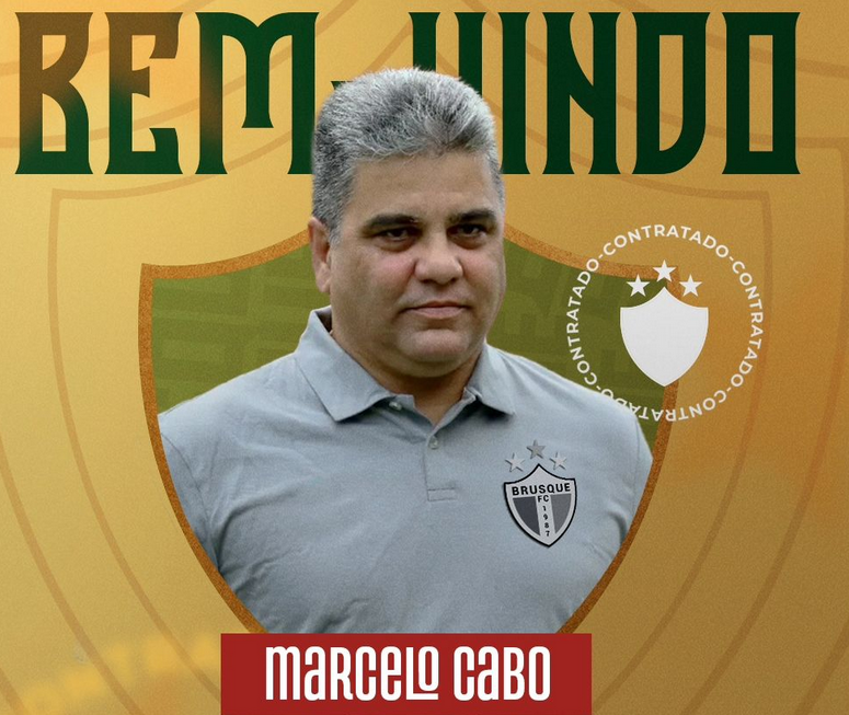 Marcelo Cabo é o novo técnico do Brusque