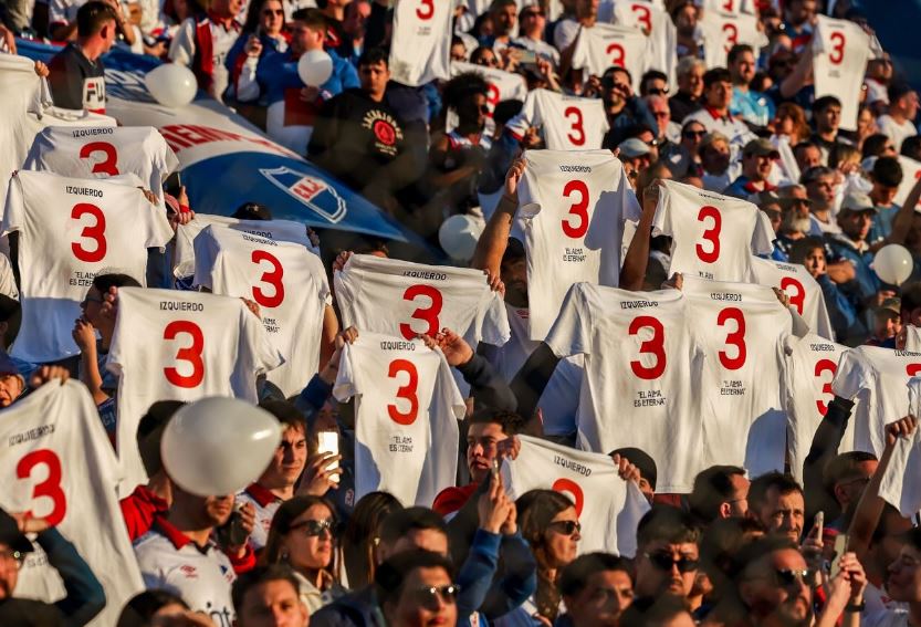 Torcida do Nacional também homenageou Izquierdo