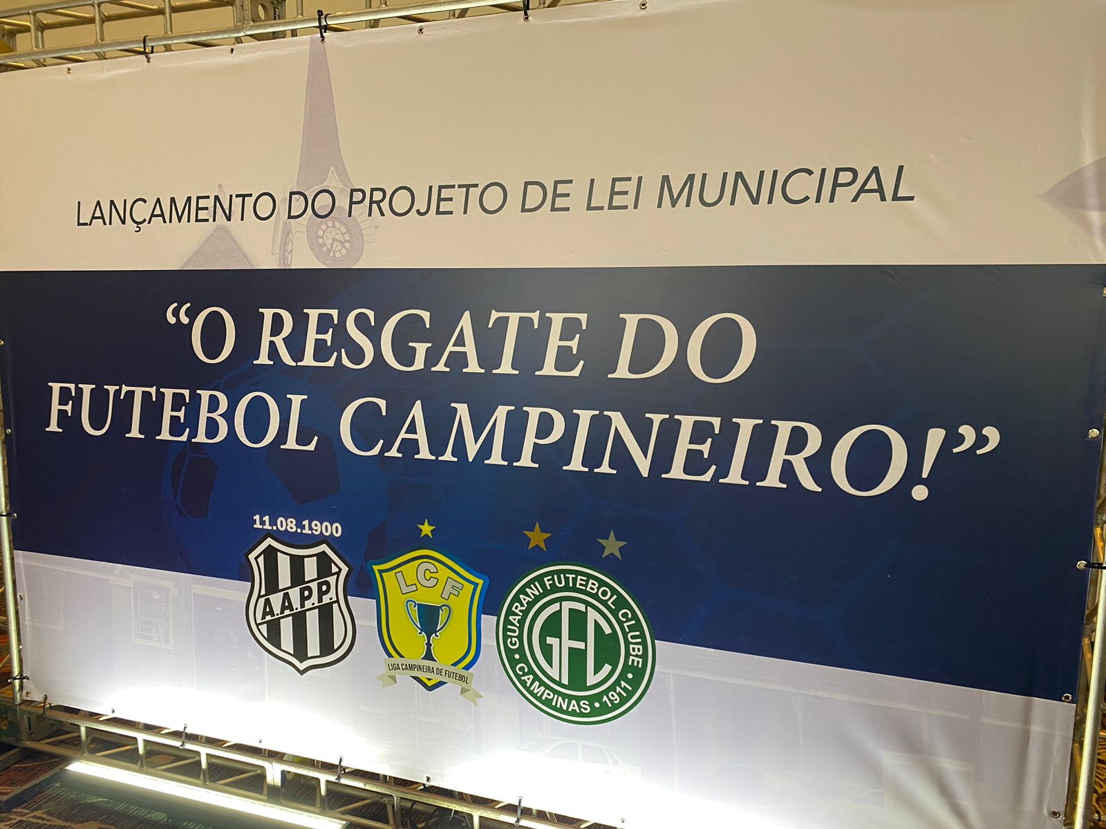 Com presenças importantes, solenidade lança projeto de lei: 'O Resgate do Futebol Campineiro'