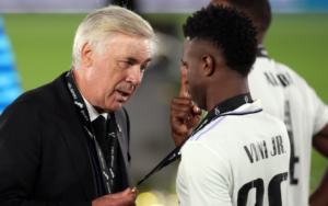 Ancelotti admite que Vinícius Júnior 'não está em sua melhor versão'