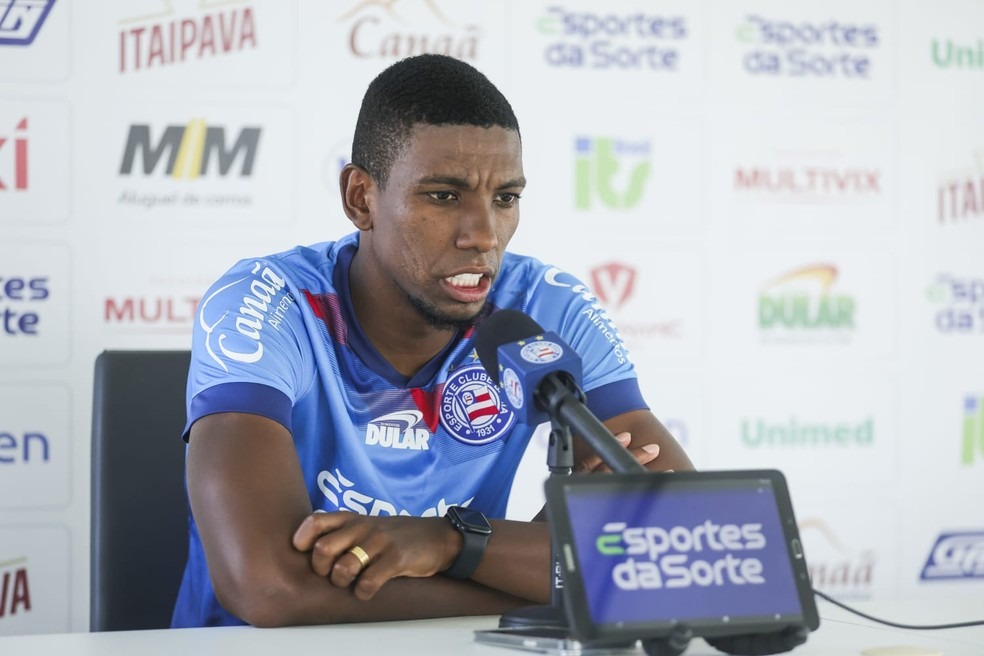 Kanu retorna ao Bahia após cumprir suspensão (Foto: Rafael Rodrigues/EC Bahia)