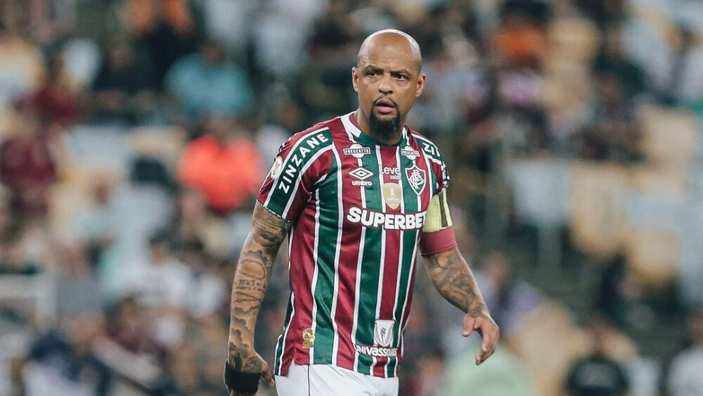 Felipe Melo em ação pelo Fluminense