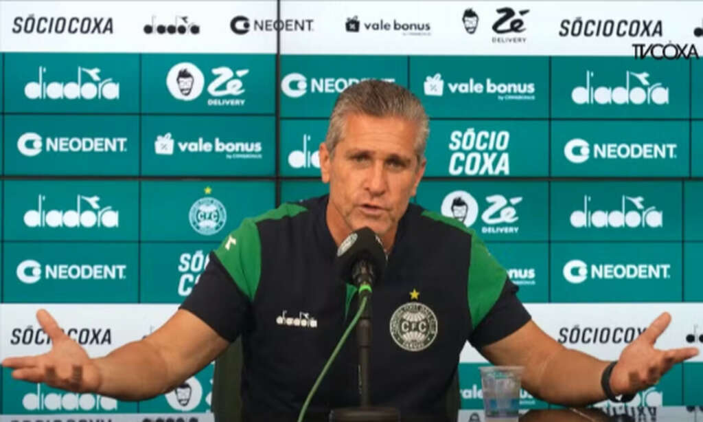 Jorginho se decepciona com elenco em derrota do Coritiba: “Difícil de digerir”