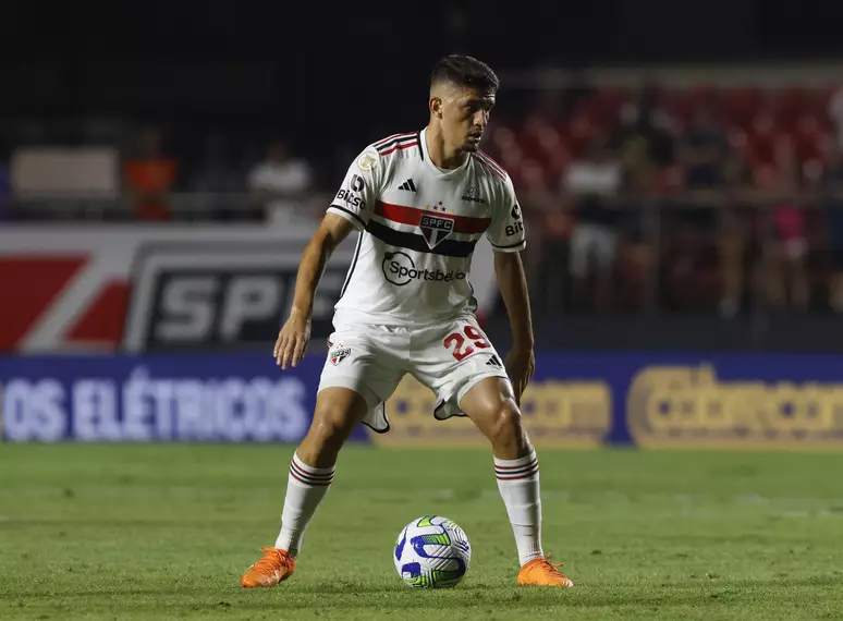 Pablo Maia durante partida do São Paulo