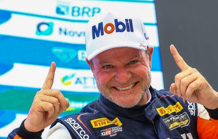 Rubens Barrichello antes de corrida