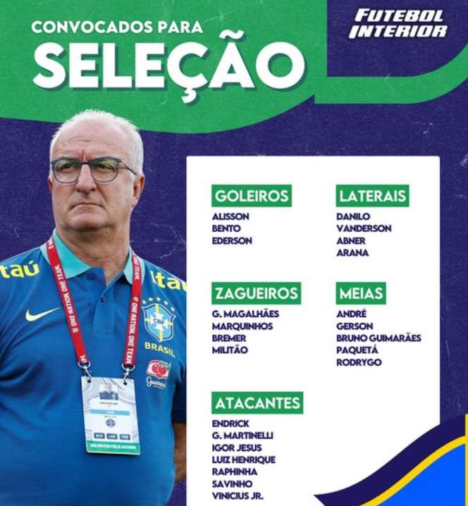 Selecao dorival Junior