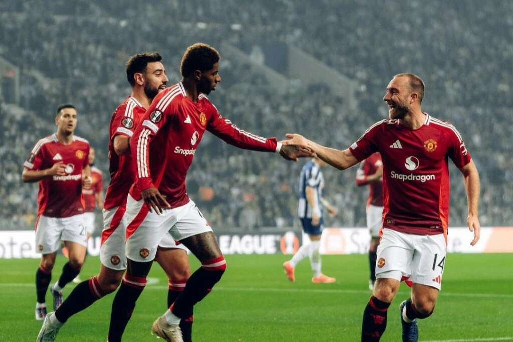 United busca empate com o Porto no fim após abrir 2 a 0 e continua sem ganhar na Liga Europa (Foto: Divulgação/United)