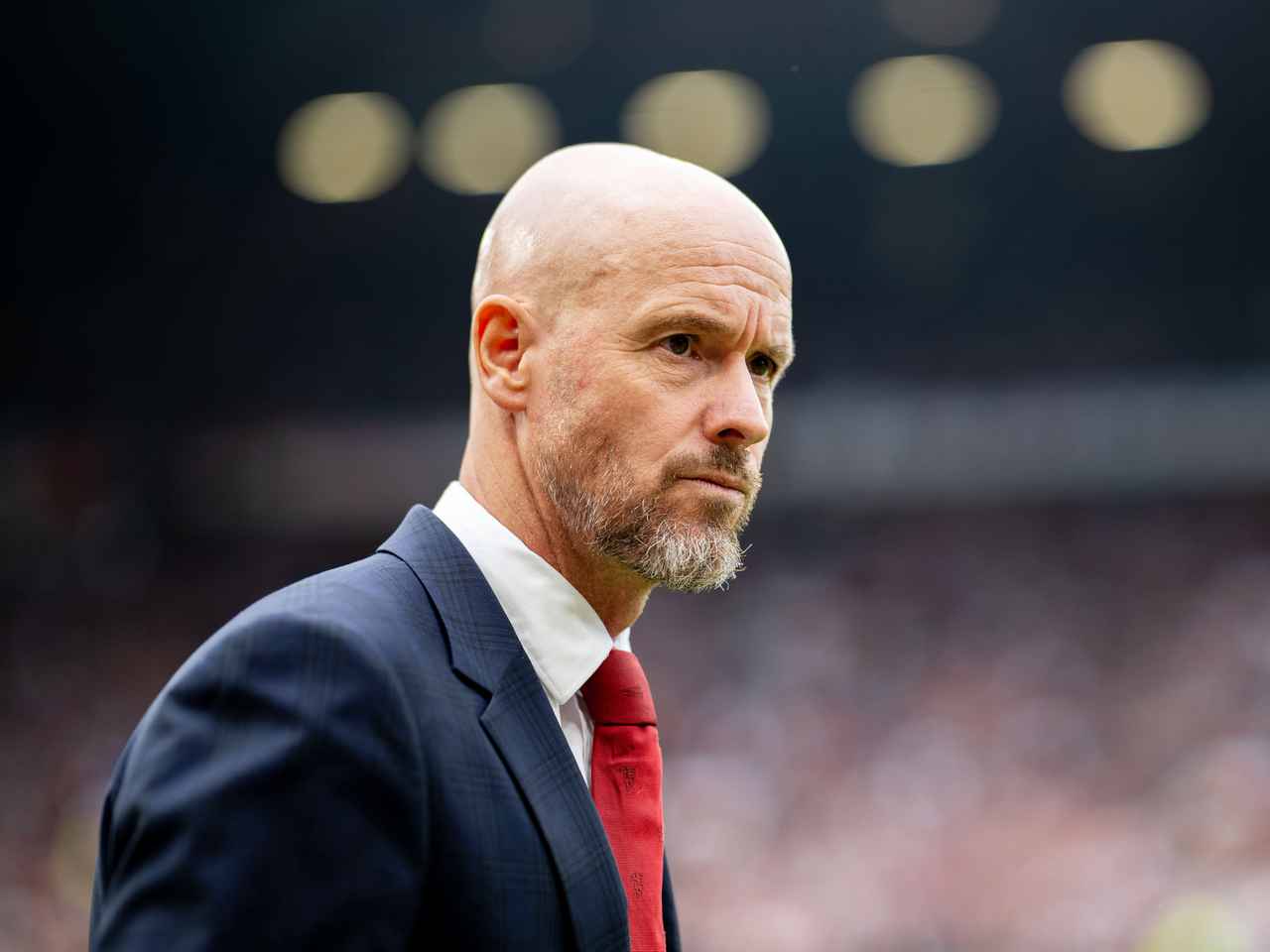 Ten Hag treinando Manchester United