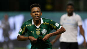 Estêvão se isola na artilharia do Brasileirão, mas se ausenta no Palmeiras
