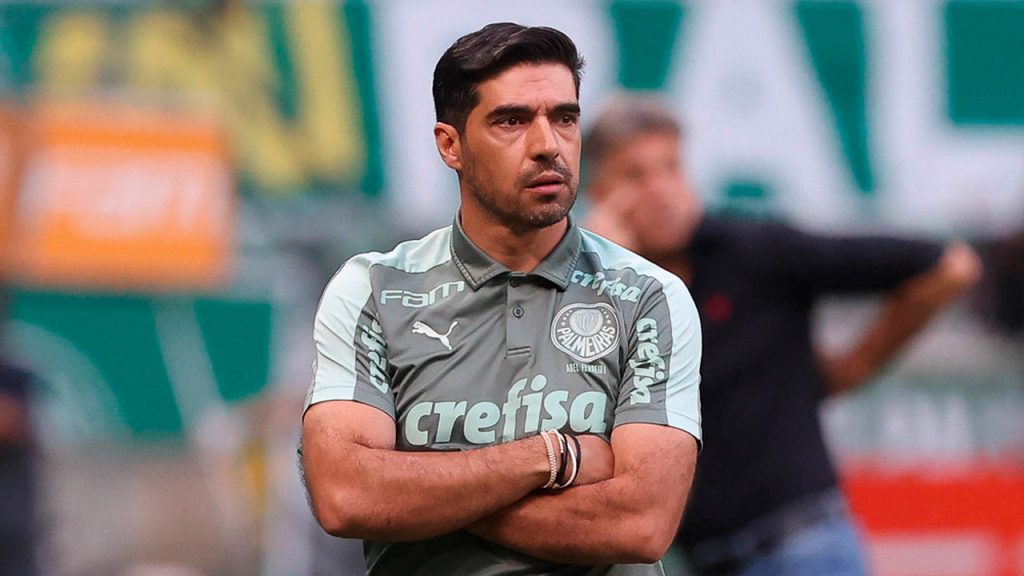 Abel Ferreira em partida do Palmeiras