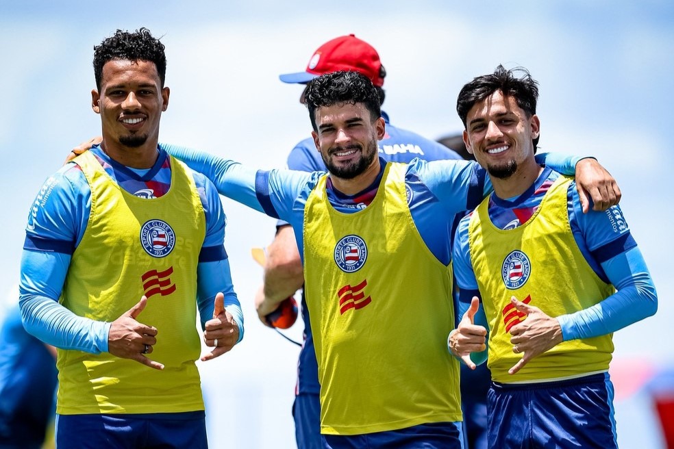 Biel e Rezende treinam e Bahia pode ter novidades para enfrentar o Palmeiras (Foto: Letícia Martins / EC Bahia)