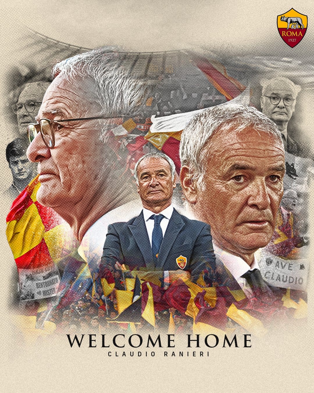 Claudio Ranieri é o novo técnico da Roma