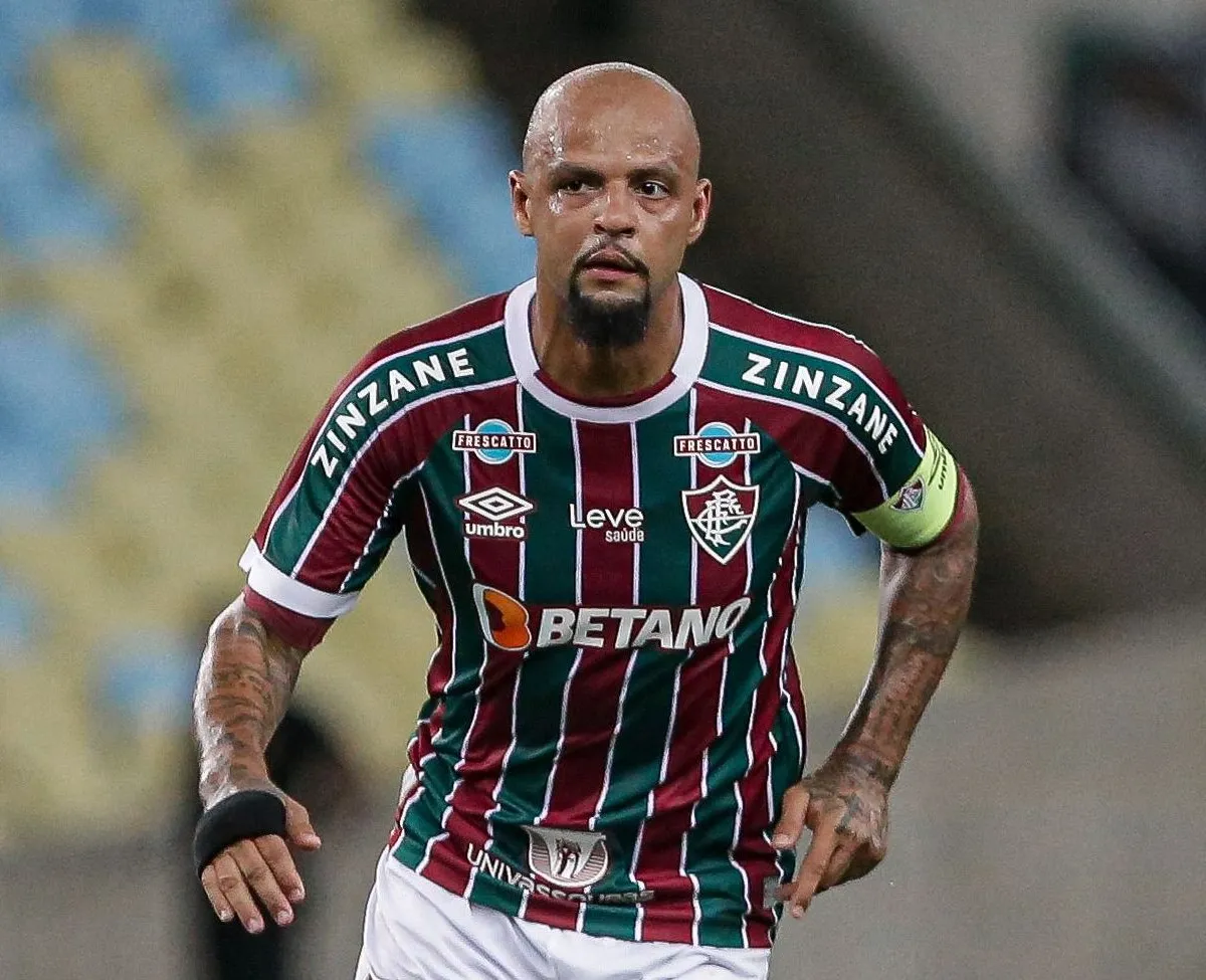 Felipe Melo durante partida do Fluminense