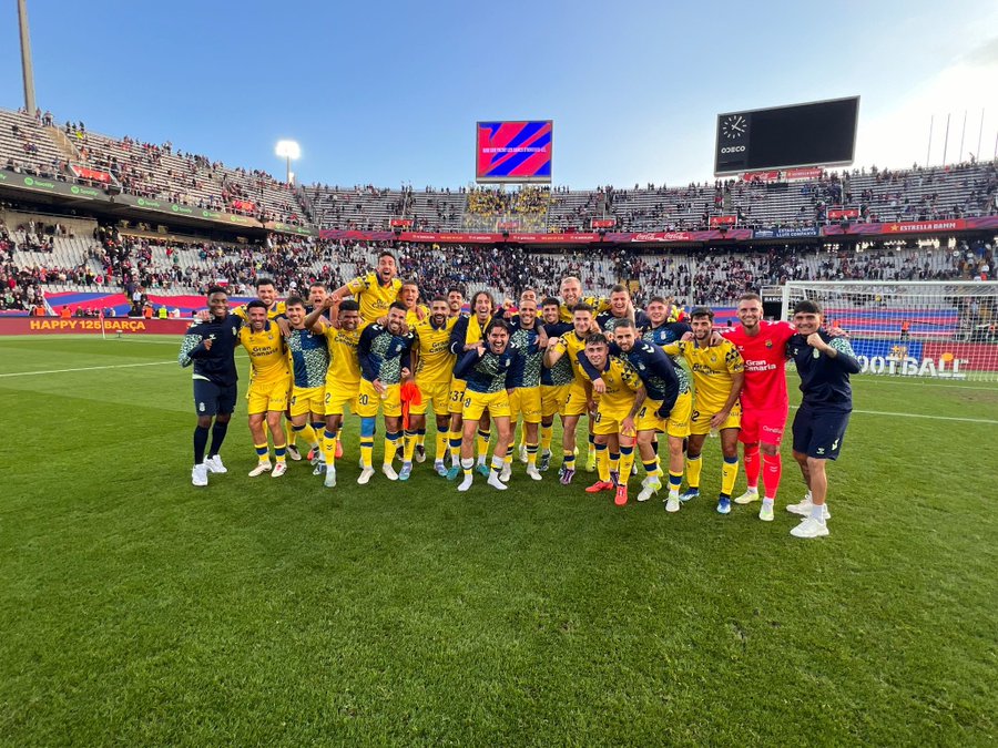 Las Palmas faz 2 a 1 no Barcelona e volta a vencer o rival como visitante após 53 anos