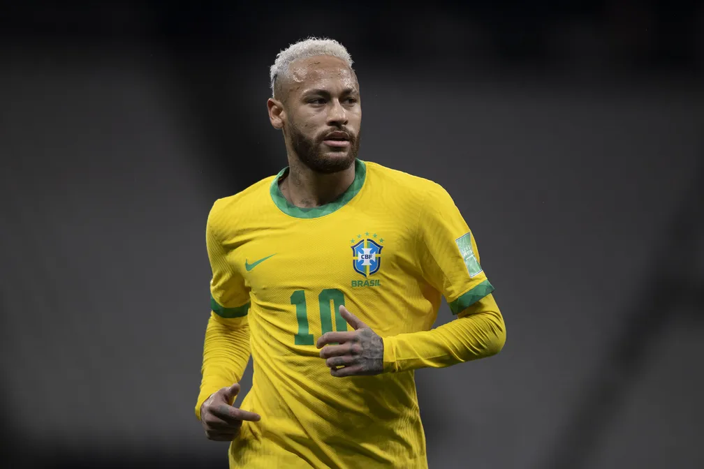 Neymar em campo pela Seleção