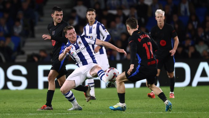 Real Sociedad bate Barcelona no Campeonato Espanhol