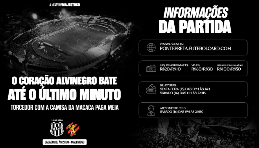 Ponte Preta faz promoção de ingressos