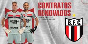 Quarta defesa mais vazada na Série B, Botafogo-SP renova com dupla de goleiros