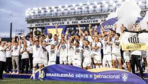 Santos levanta taça da Série B. Vídeo!