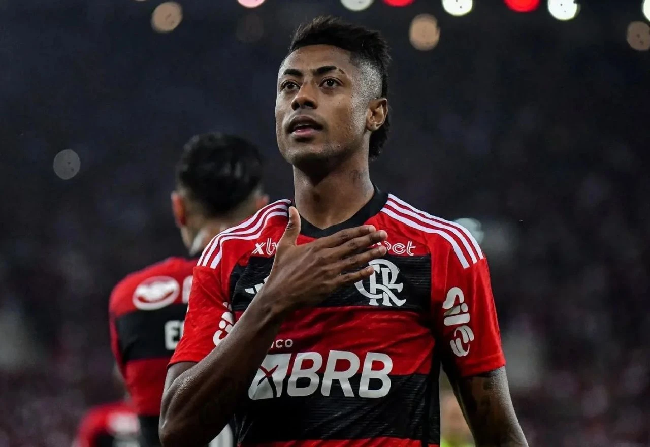 Bruno Henrique em ação pelo Flamengo