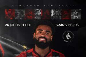 Vitória confirma renovação de Caio Vinícius e recebe críticas