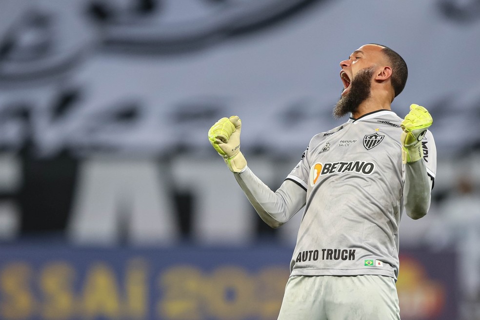 Alvo do Bahia, goleiro Everson estende contrato com o Atlético-MG até 2027 (Foto: Pedro Souza/Atlético)