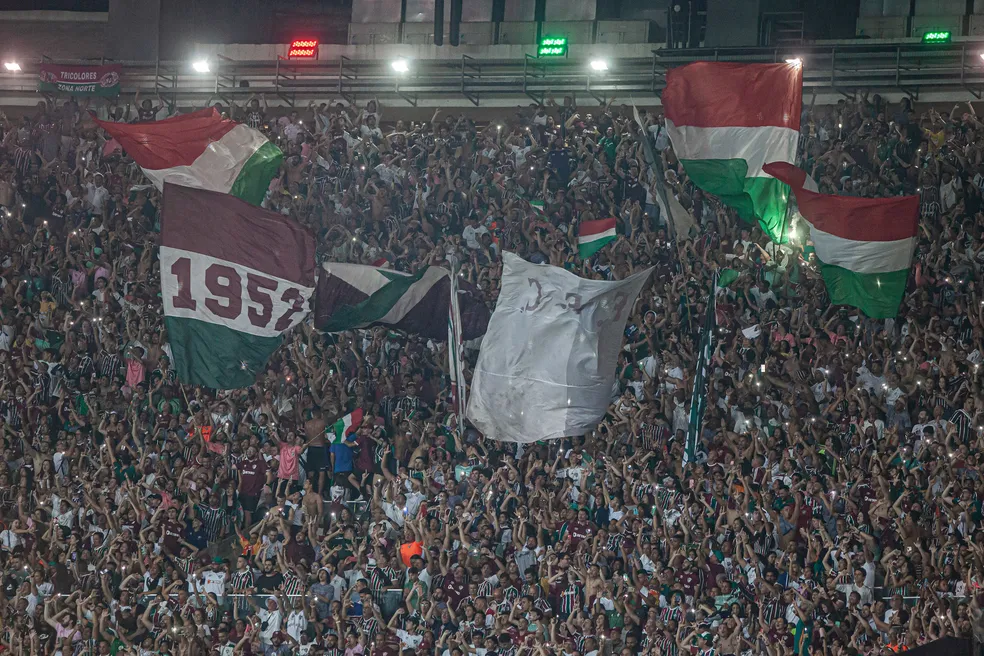 Torcedores do Fluminense no Maracanã