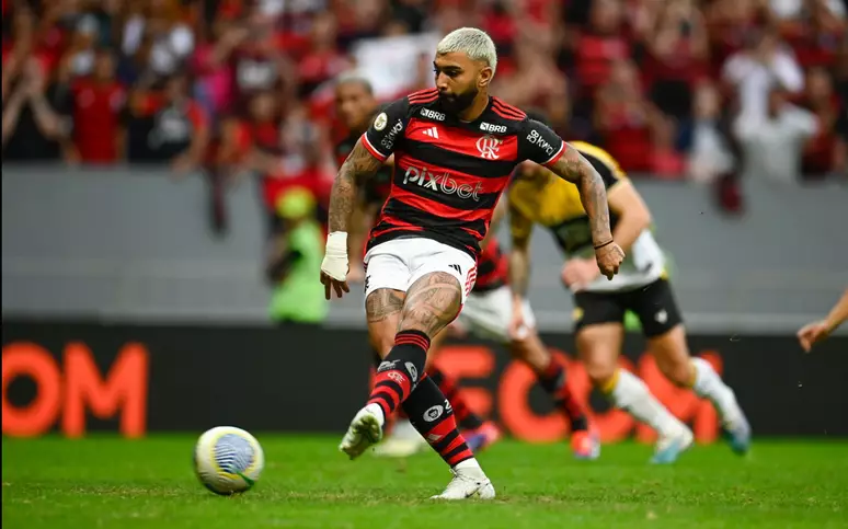 Gabigol em ação pelo Flamengo