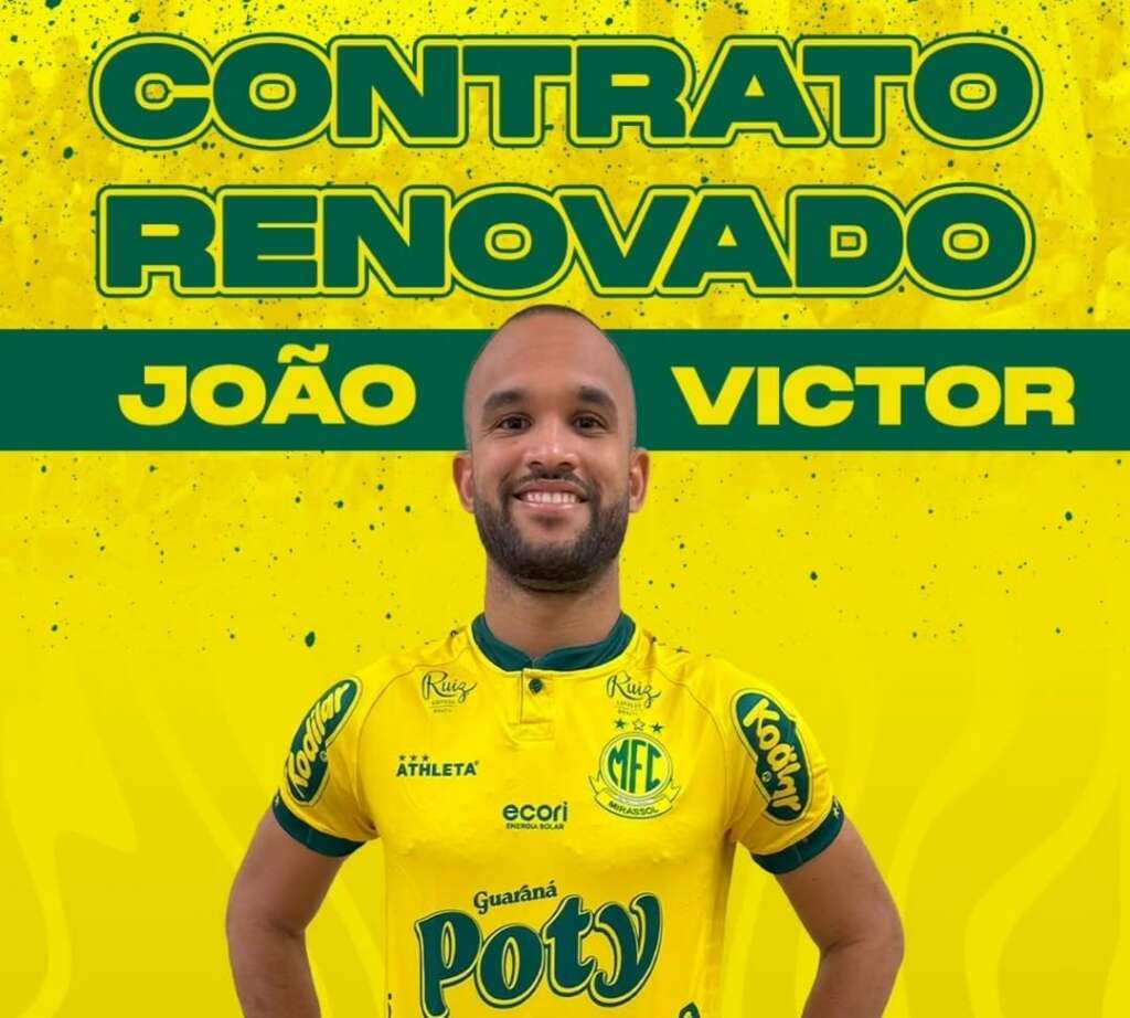 Mirassol anuncia renovação de João Victor para 2025
