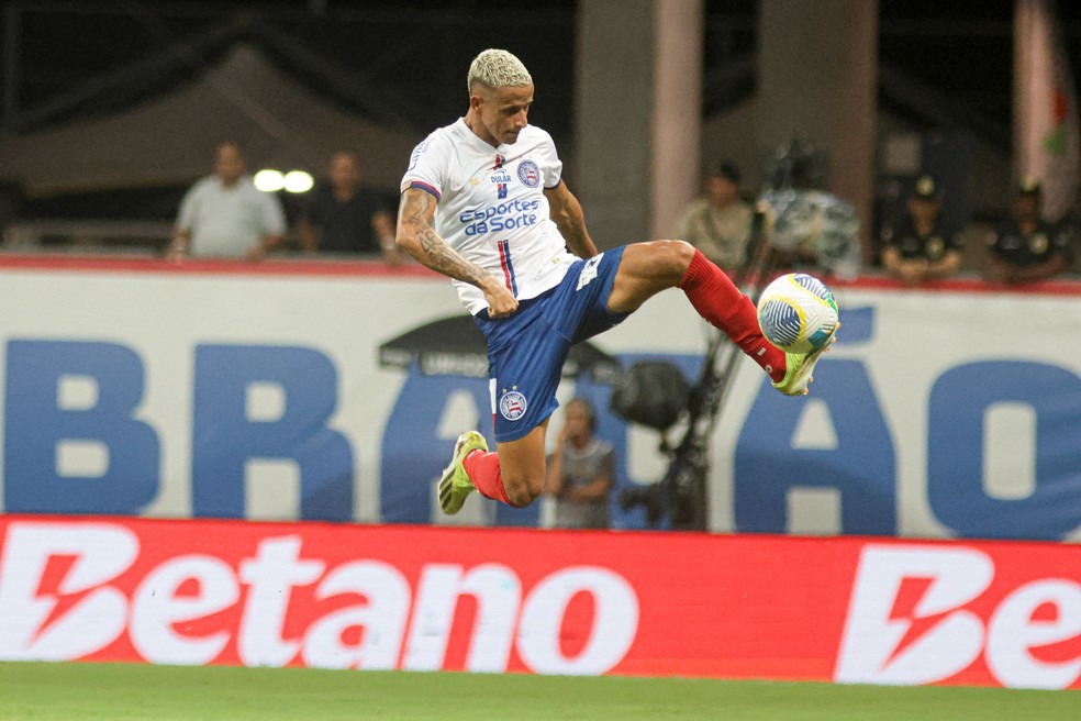 Luciano Juba, do Bahia, chama atenção do mercado após boa temporada (Foto: Tiago Caldas / EC Bahia)