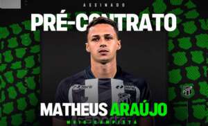 Matheus Araújo se despede do Corinthians rumo ao Ceará