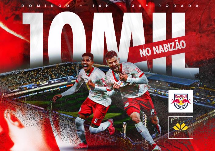 Red Bull Bragantino fez campanha por 10 mil no Nabizão