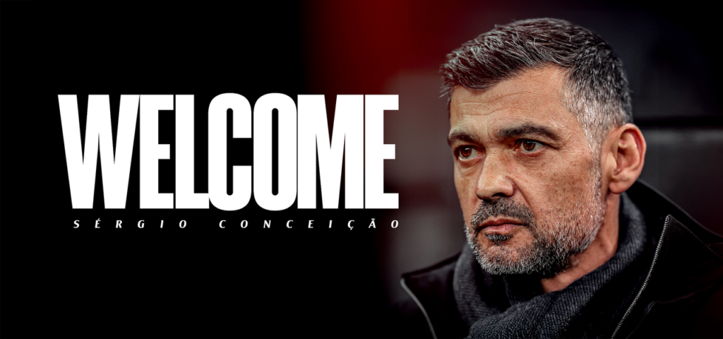 Milan anuncia a contratação do técnico Sérgio Conceição