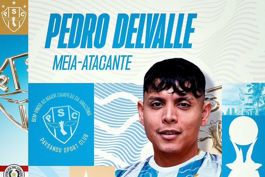 Paysandu confirma acerto com meia-atacante paraguaio Pedro Delvalle (Foto: Divulgação/Papão)