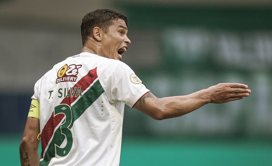 Thiago Silva paga promessa no Allianz Parque após Fluminense permanecer na Série A