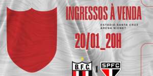 Botafogo-SP inicia venda de ingresso online para partida contra o São Paulo
