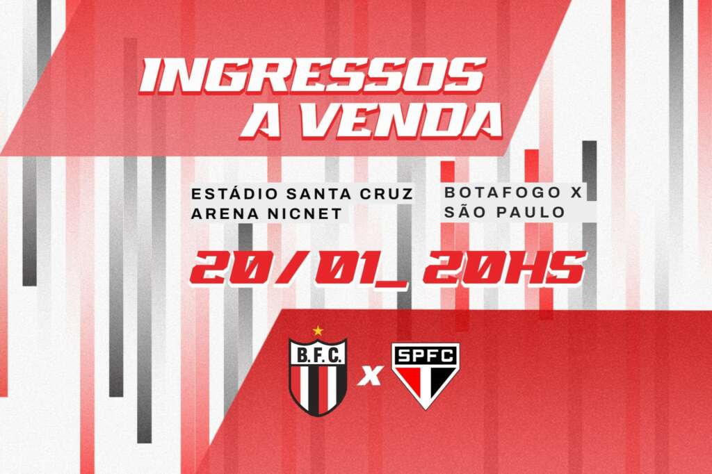 Botafogo-SP anuncia venda de ingressos nas bilheterias para partida contra o São Paulo (Foto: Divulgação)