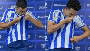 Marquinhos Gabriel e Barreto se declaram ao Avaí e inflamam torcida com beijo no escudo