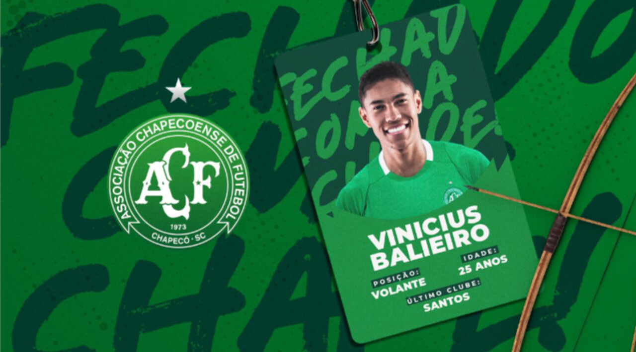 Chapecoense contrata volante do Santos para 2025