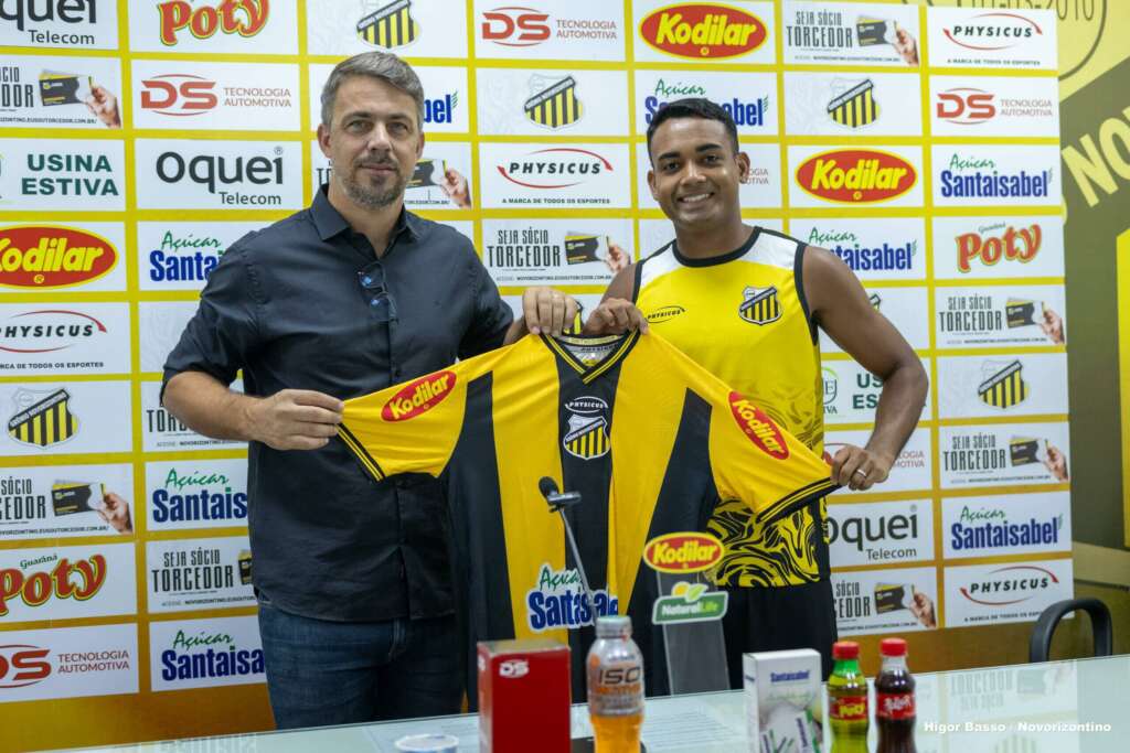 Novorizontino apresenta Airton, ex-Palmeiras e Guarani: ‘Dar a vida’