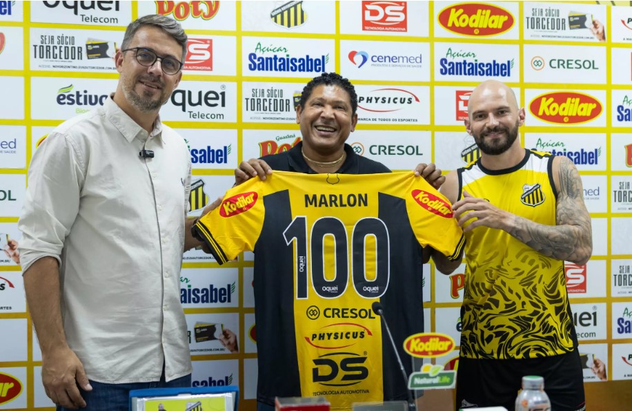 Volante Marlon celebra 100 jogos com a camisa do Novorizontino: ‘Sonho realizado’